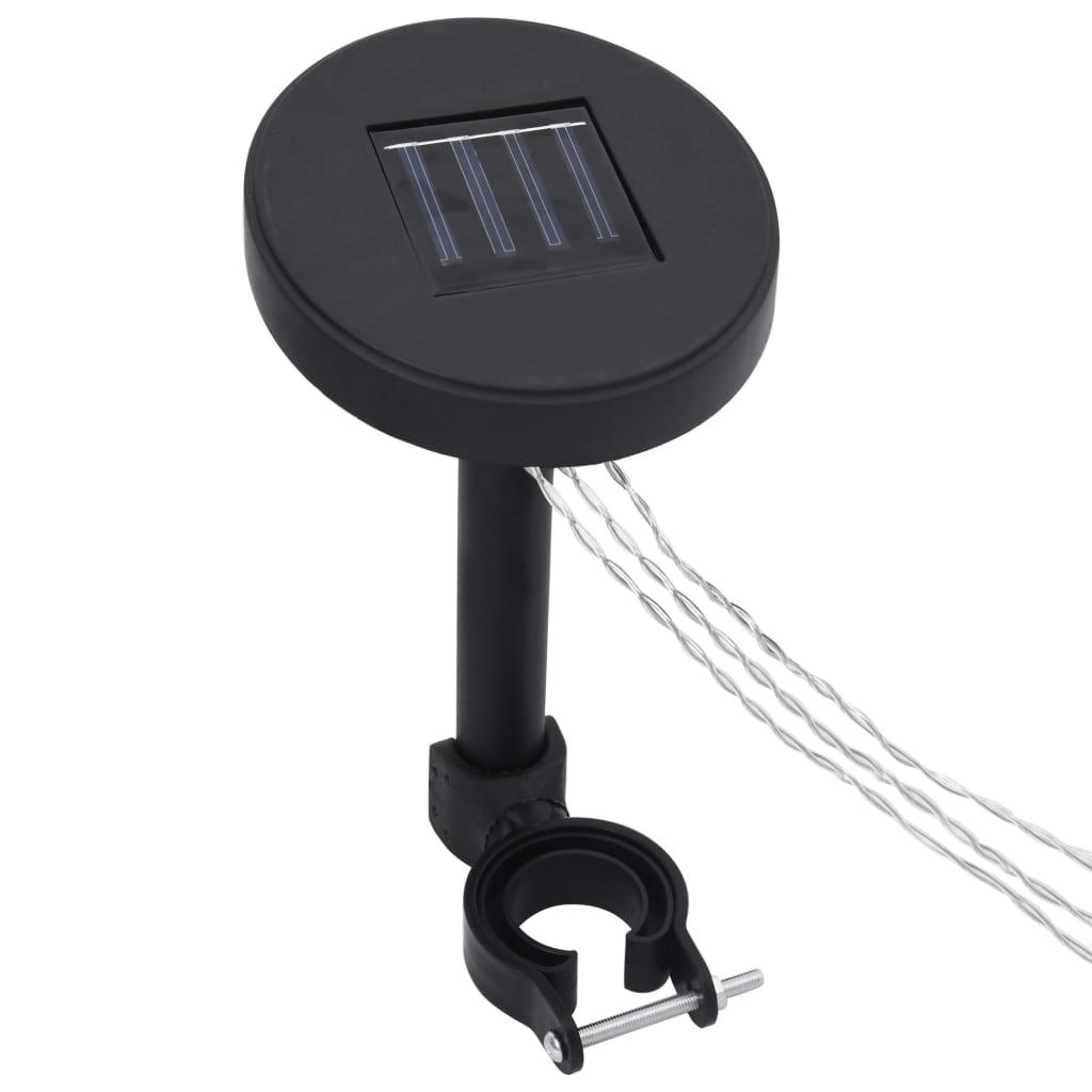 Prieel met gordijn LED-lichtslinger 4x3 m aluminium antraciet image 13