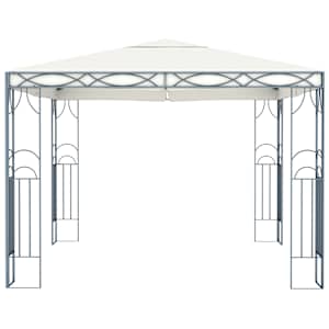 Altán se světelnými LED řetězy 300 x 300 cm krémový - obrázek 4