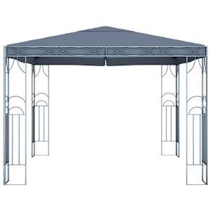 Altán se světelnými LED řetězy 300 x 300 cm antracitový - obrázek 4