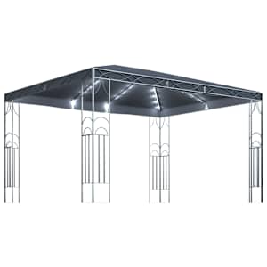 Altán se světelnými LED řetězy 400 x 300 cm antracitový - obrázek 2