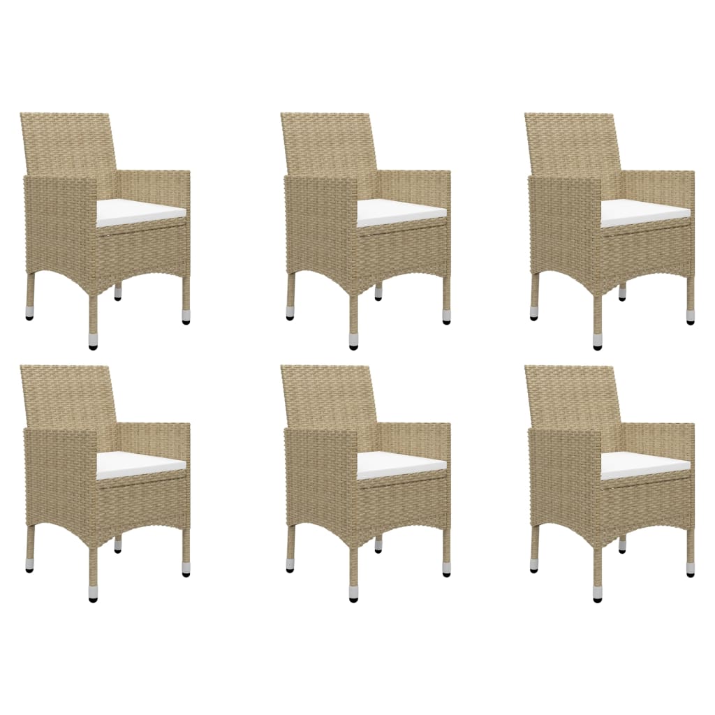 

vidaXL 7-delige Tuinset beige