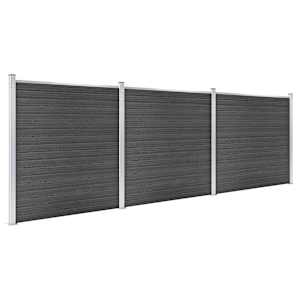 Set plotových dílců WPC 526 x 186 cm černý - obrázek 2