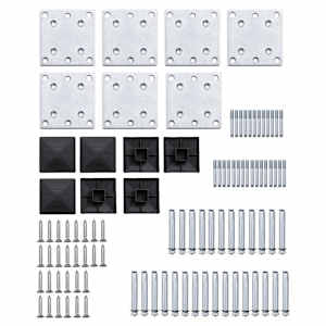 Set plotového dílce WPC 1045 x 186 cm černý - obrázek 9