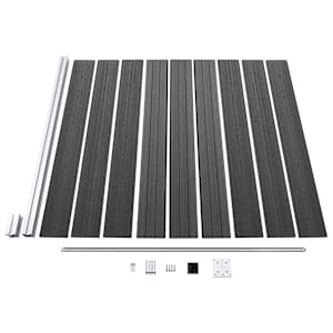 Set plotového dílce WPC 1391 x 186 cm černý - obrázek 6
