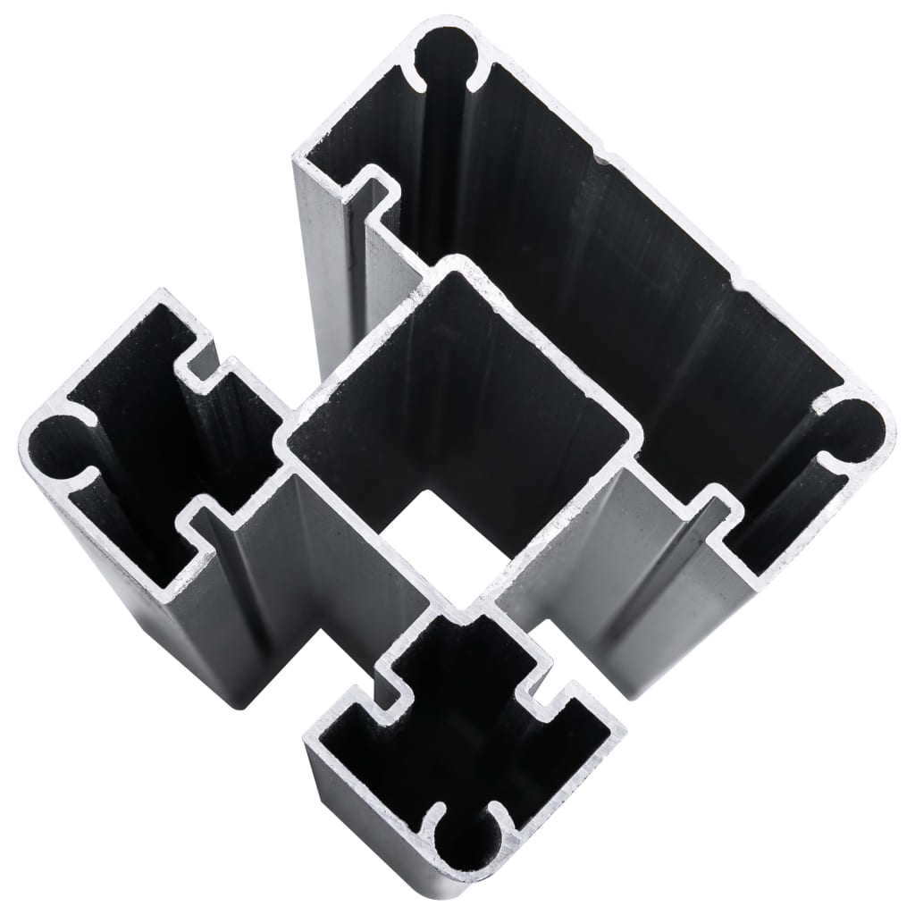 Set plotového dílce WPC 1564 x 186 cm černý