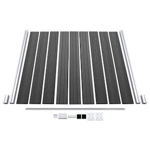 Set plotových dílců WPC 792 x (105–186) cm černý - obrázek 6