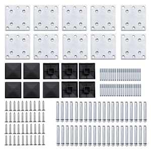 Set plotového dílce WPC 1484 x (105–186) cm černý - obrázek 10
