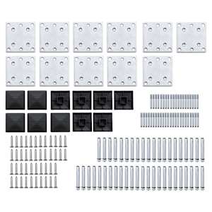 Set plotového dílce WPC 1657 x (105–186) cm černý - obrázek 10