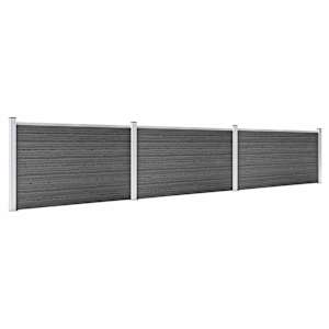 Set plotového dílce WPC 526 x 105 cm černý - obrázek 2