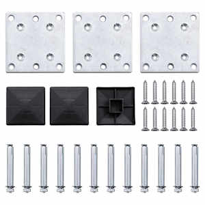 Set plotového dílce WPC 353 x 146 cm hnědý - obrázek 10