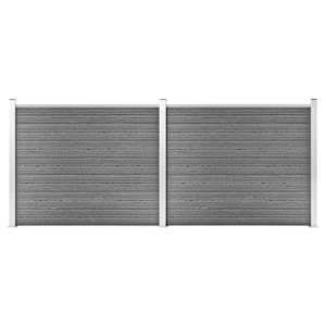 Set plotových dílců WPC 353 x 146 cm šedý - obrázek 1