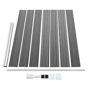 Set plotových dílců WPC 353 x 146 cm šedý - obrázek 5