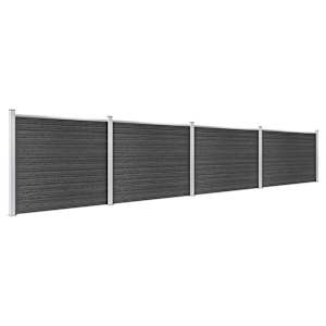 Set plotového dílce WPC 699 x 146 cm šedý - obrázek 2
