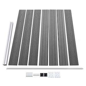 Set plotového dílce WPC 699 x 146 cm šedý - obrázek 5