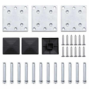 Set plotového dílce WPC 353 x 146 cm černý - obrázek 10