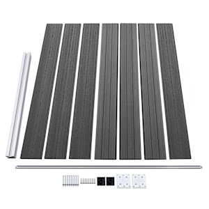 Set plotového dílce WPC 526 x 146 cm černý - obrázek 5