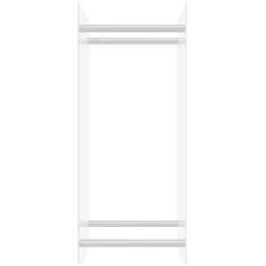 vidaXL Ράφι Καυσόξυλων Διαφανές 40 x 35 x 100 εκ. από Ψημένο Γυαλί