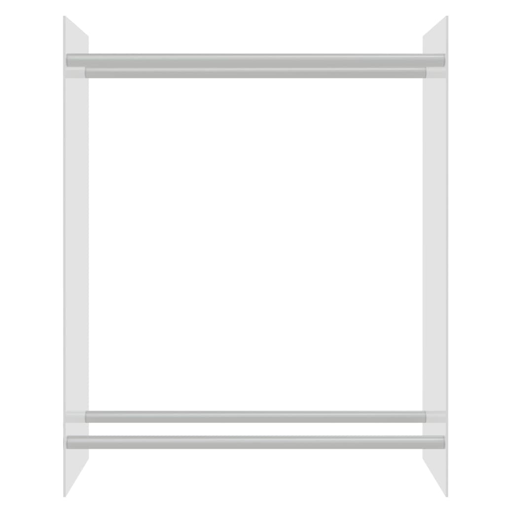 vidaXL átlátszó edzett üveg tűzifatároló 80 x 35 x 100 cm