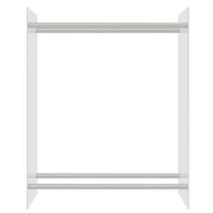 Stojan na palivové dříví průhledný 80x35x100 cm tvrzené sklo - obrázek 3