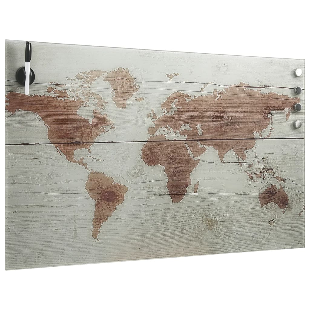 

vidaXL Magneetbord voor aan de wand 100x60 cm glas