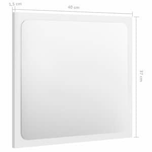 Set koupelnového nábytku bílý s vysokým leskem dřevotříska - obrázek 14