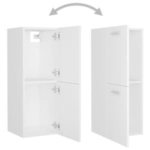 Set koupelnového nábytku bílý kompozitní dřevo - obrázek 9