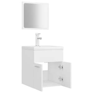Set koupelnového nábytku bílý dřevotříska - obrázek 5
