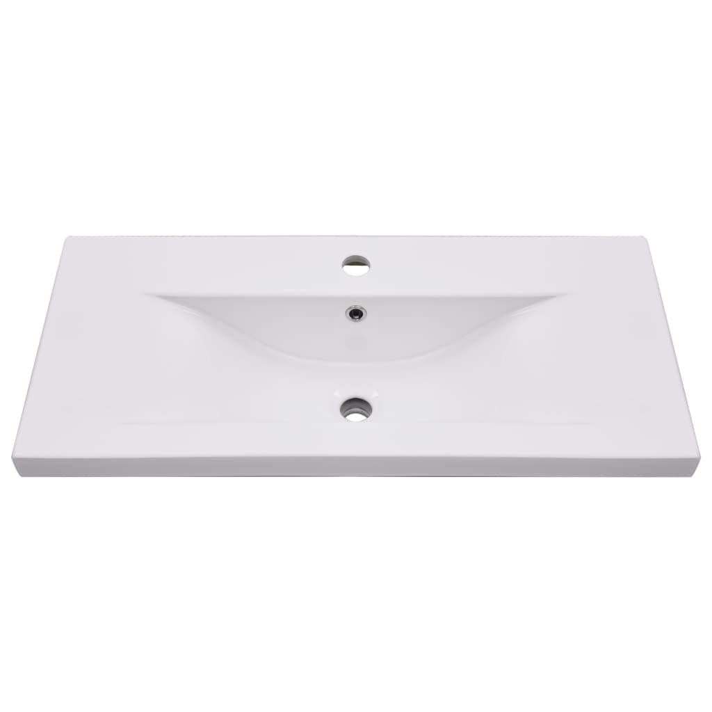 Шкаф за баня с вградена мивка, сив, ПДЧ