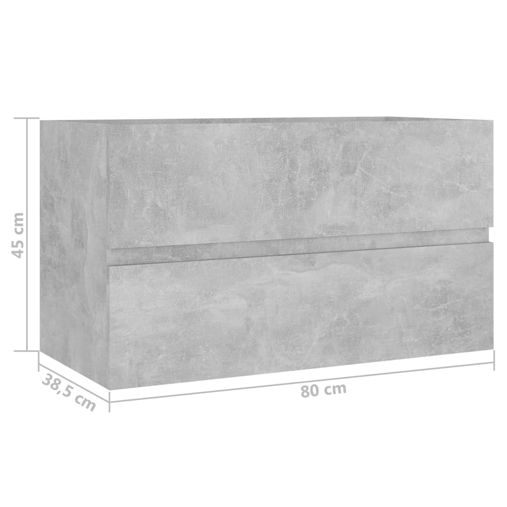 uden vandhane og afløb / 80 x 38.5 x 45 cm - Billede 13