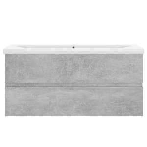 Skříňka se zápustným umyvadlem betonově šedá kompozitní dřevo - obrázek 5