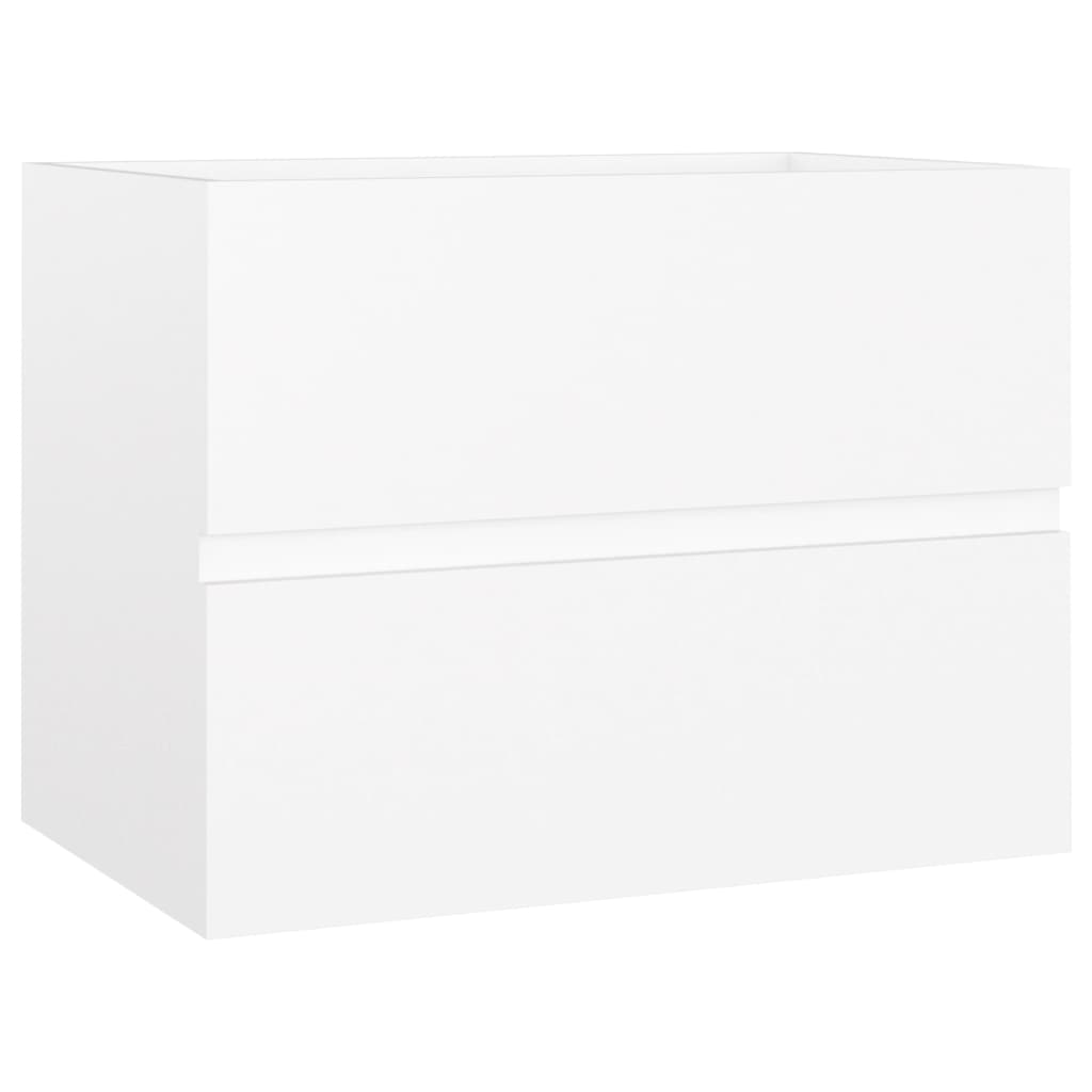 Vonios kambario baldų komplektas, baltos spalvos, MDP | Stepinfit