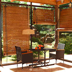 Vrtna jedilna garnitura 3-delna črna