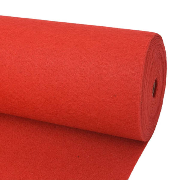 vidaXL Vaip &Uuml;ksv&auml;rviline Punane 1,2 x 12 m Pol&uuml;ester