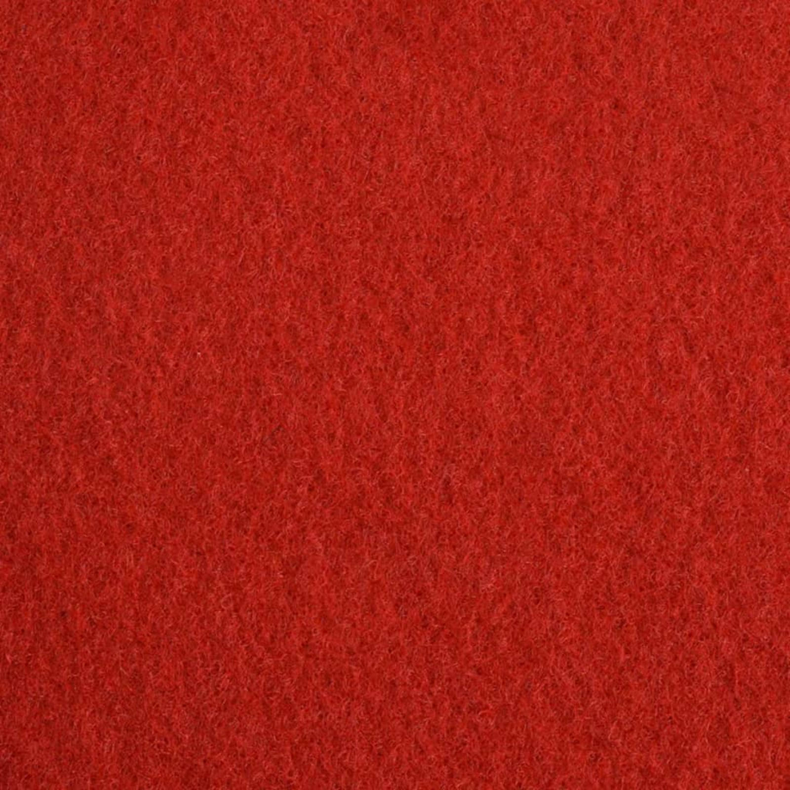 Tapijt Effen Rood 1,2 x 12 m Polyester image 4