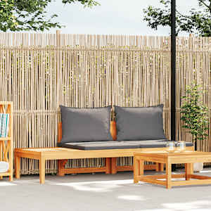 Vrtna klop z mizo temno sive blazine trden akacijev les