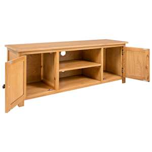 TV stolek 110 x 35 x 44 cm masivní dubové dřevo - obrázek 2