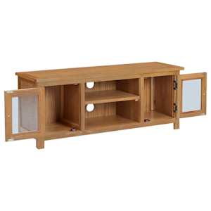 TV stolek 110 x 35 x 44 cm masivní dubové dřevo - obrázek 2