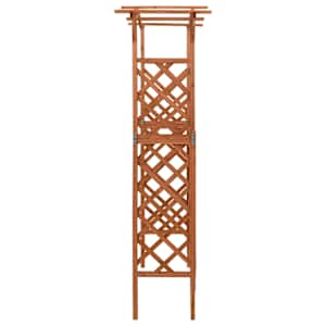 Pergola s brankou 116 x 40 x 204 cm masivní jedle - obrázek 3
