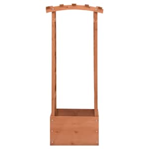 Truhlík s trelážovým obloukem 49 x 39 x 117 cm jedlové dřevo - obrázek 2