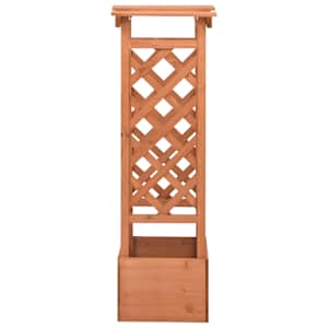 Truhlík s trelážovým obloukem 49 x 39 x 117 cm jedlové dřevo - obrázek 3