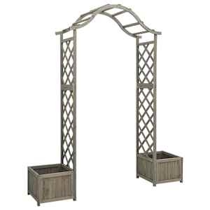 Zahradní pergola s truhlíky šedá masivní jedle - obrázek 2