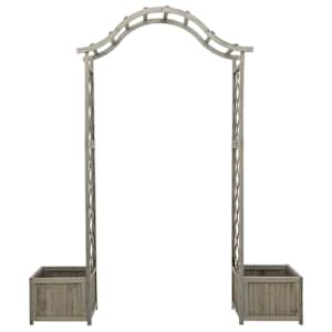 Zahradní pergola s truhlíky šedá masivní jedle - obrázek 4
