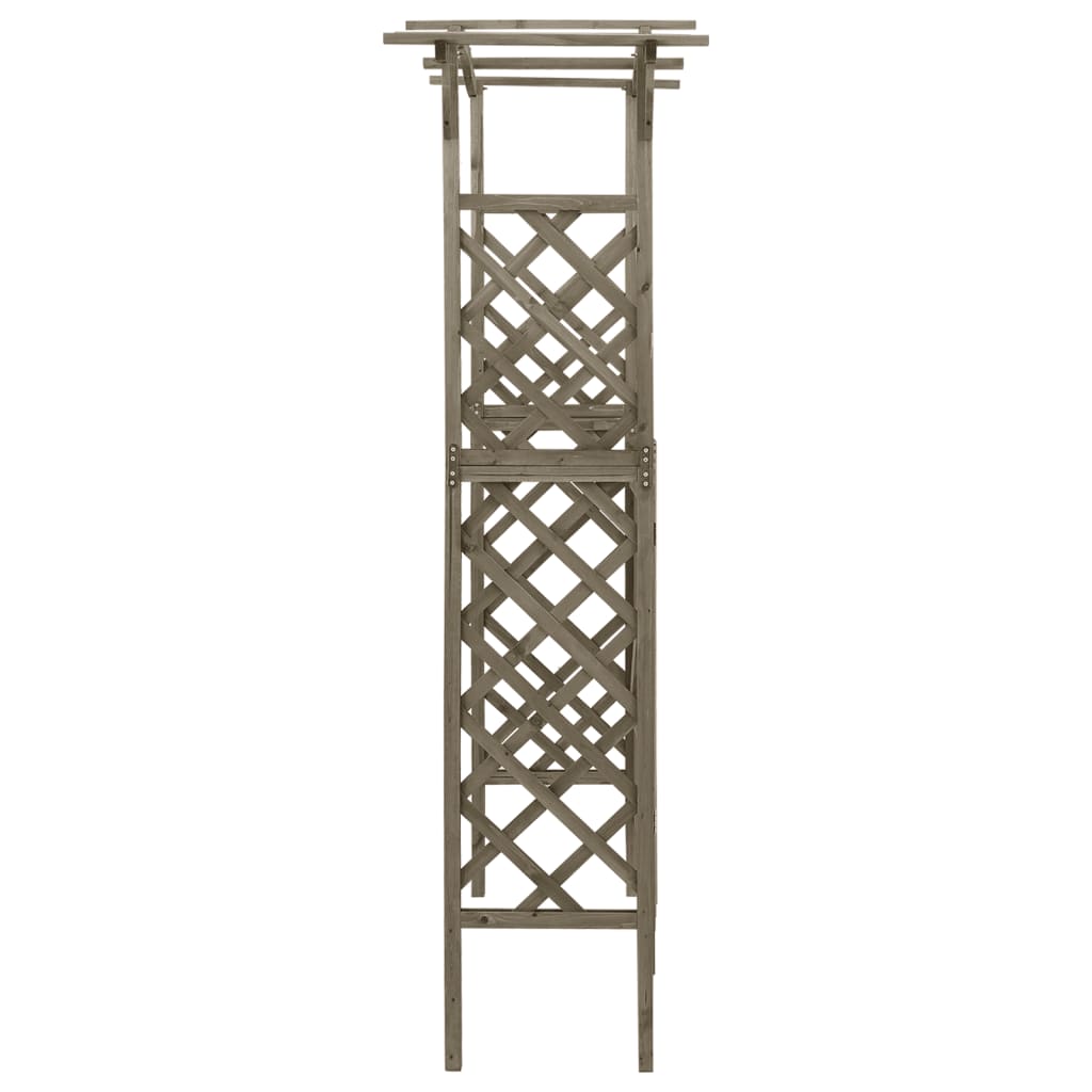 Pergola Outdoor Pergola Garden Arch with Gate for Deck Solid Wood Fir vidaXL - Picture 13 of 14