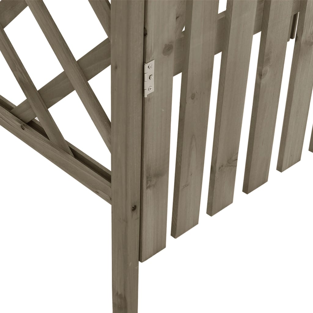 Pergola Outdoor Pergola Garden Arch with Gate for Deck Solid Wood Fir vidaXL - Picture 14 of 14