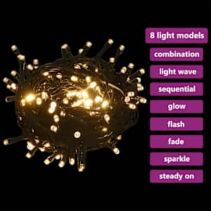 120dílná sada vánočních koulí se špicí a 300 LED zlatá a bronz - obrázek 4