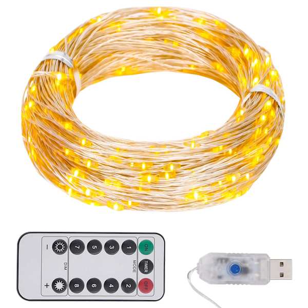 vidaXL LED-valgusriba, 15 LEDi, soe valge, 15m