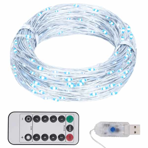 vidaXL LED-valgusriba, 15 LEDi, k&uuml;lm valge, 15m