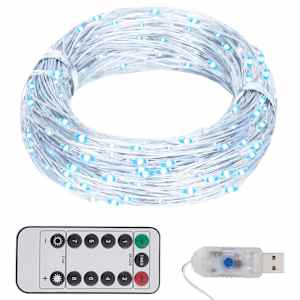 Světelný LED řetěz s 300 LED diodami studený bílý 30 m