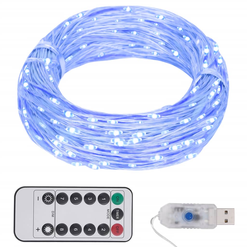 Bilde av Vidaxl Led-strenglys Med 150 Lysdioder Blå 15 M