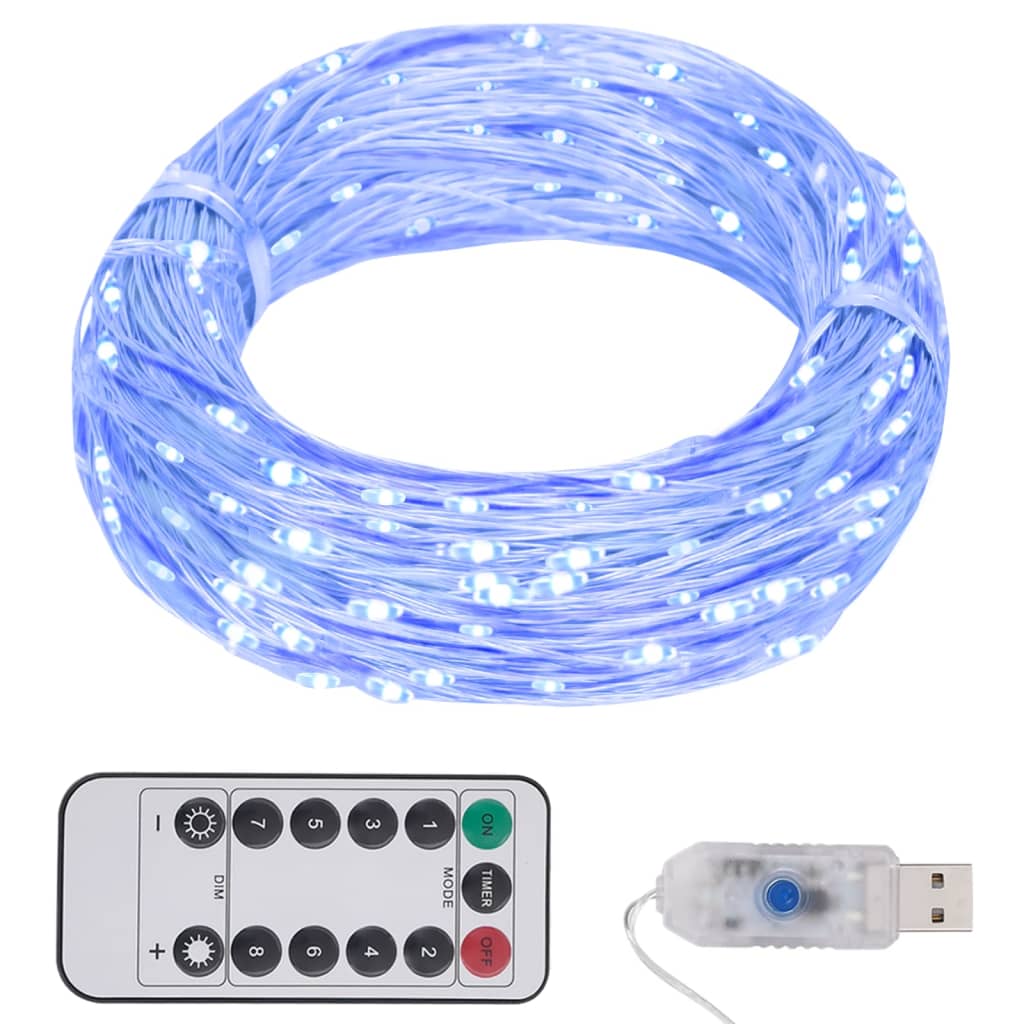 vidaXL LED-Lichterkette mit 300 LEDs Blau 30 m